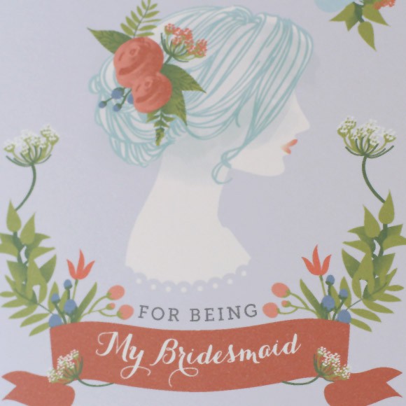 Thank you for being my Bridesmaid Card Printable by Basic Invite