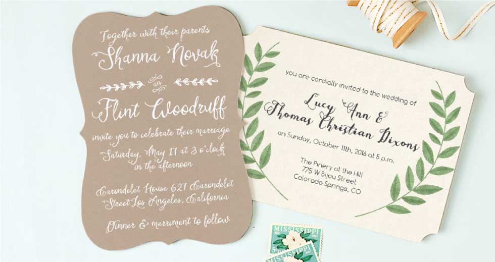 Wedding Invitation Samples